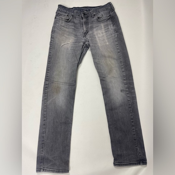 Levi 514 Straight Leg Medium Gray/Black Wash Jeans. size W30 L 32 - Picture 2 of 15